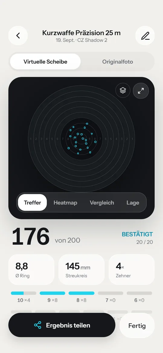Treffer und Wertung